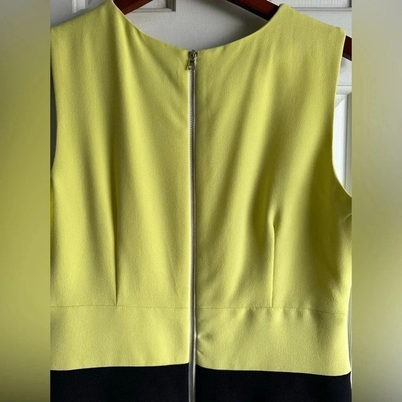 DZ color block dress. White, lime & black size 12. - Picture 4 of 8